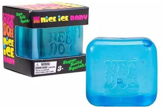 Schylling NeeDoh Nice Cube Blau, Squishy Spielzeug - Bild 1