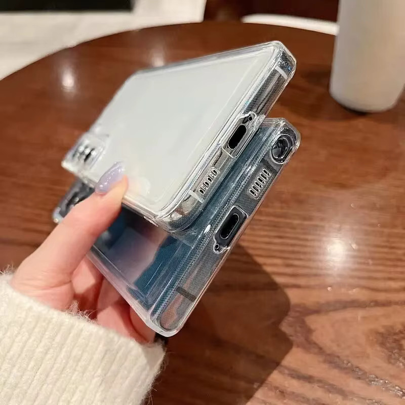 Transparente Silikonhülle für Samsung Galaxy A15 A14 A55 A54 A53 A36 A26 A16 A34 A35 S25 Edge S24 FE S23 S22 Ultra Plus - Bild 4