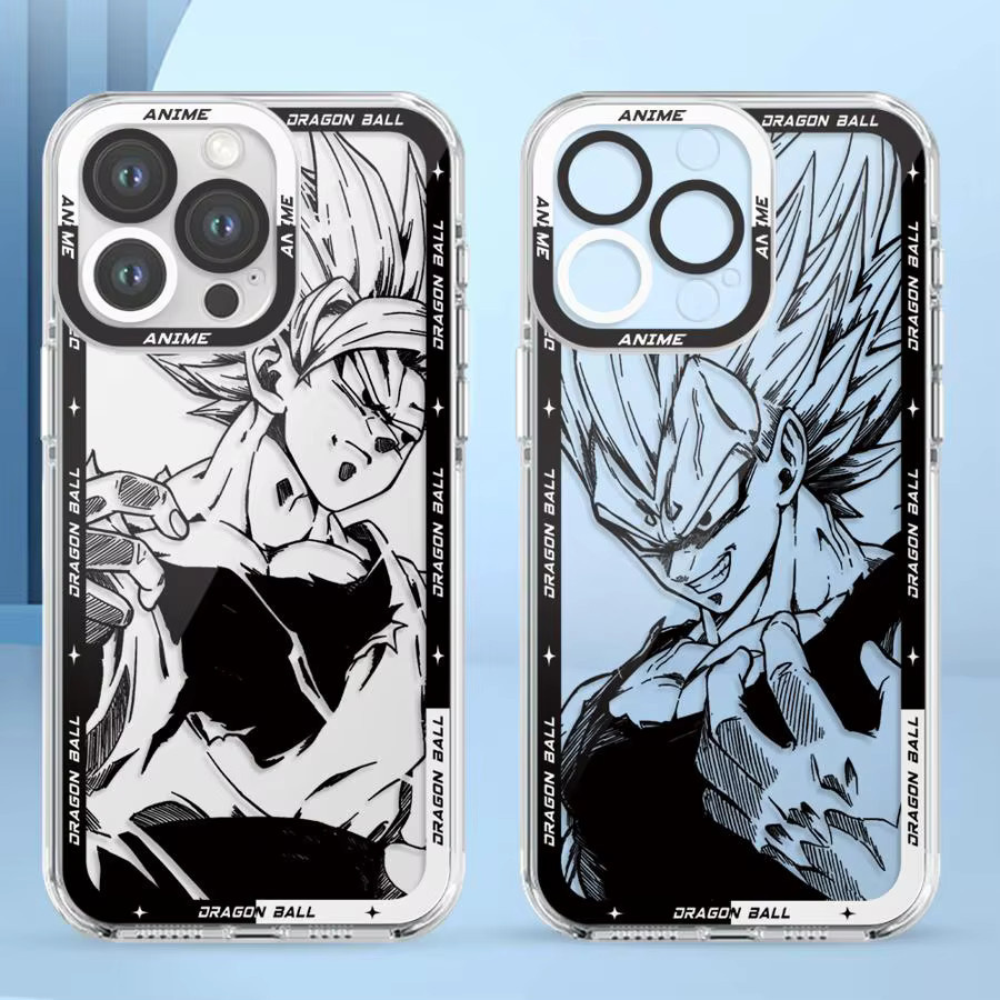 Transparente Handyhülle mit Dragon Ball Vegeta Design für iPhone Modelle - Bild 2