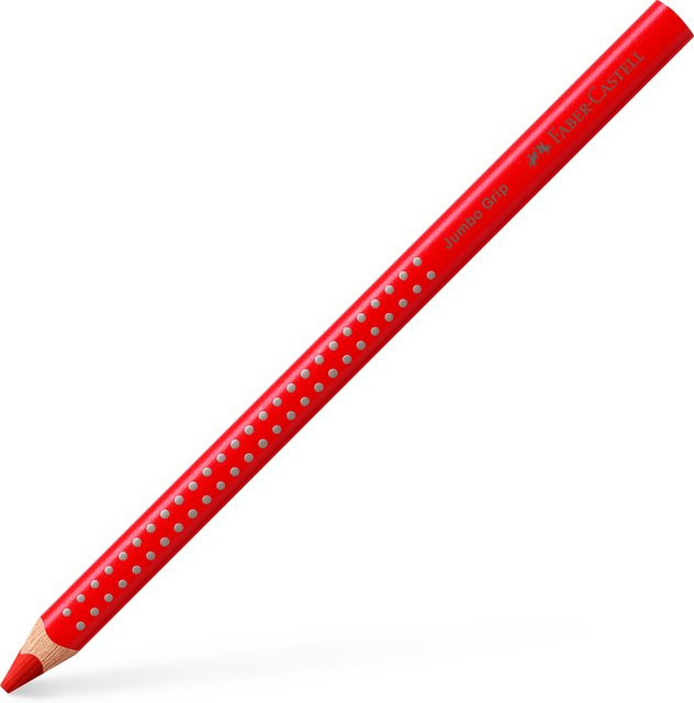 Faber Castell Jumbo Grip Farbstift Geraniumrot hell - Bild 1