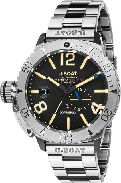 U-Boat Armbanduhr Automatik, Edelstahl, Schwarz, 46 mm, Herren - Bild 1