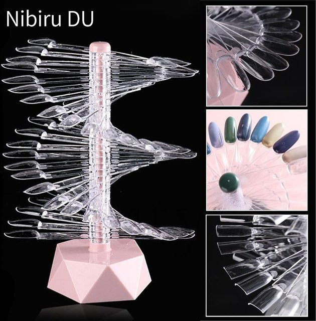Nibiru DU Nail Art Display-Ständer, Grau, Glänzend - Bild 1