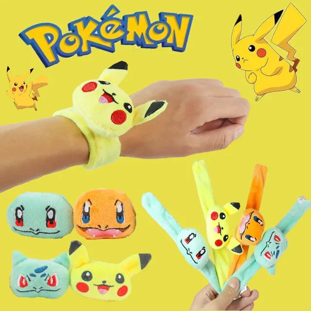Pokemon Plüsch Armband, Pikachu Bulbasaur, Bunt, Unisex - Bild 1