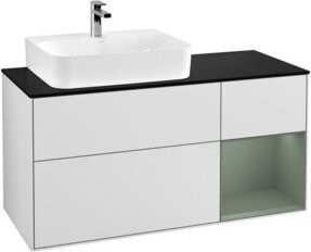 V&B Waschtischunterschrank Finion Wandbeleuchtung Weiß Lackiert Breite: 120 cm - Bild 1