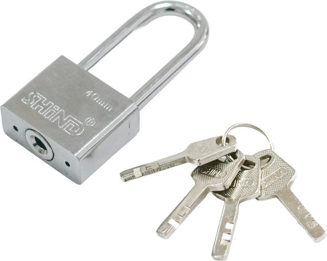 Pergart Vorhängeschloss für Gerätehäuser aus Metall in Silber - Bild 1
