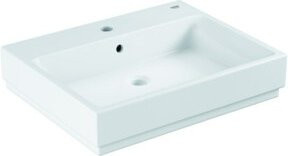 Grohe Waschtisch Cube aus Keramik in Alpinweiß, Wandhängend, mit Überlauf, Breite: 60 cm, Tiefe: 49 cm, Höhe: 60 cm - Bild 1