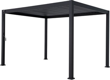 Mr. GARDENER Pergola Deluxe 111 aus Aluminium in Anthrazit-Grau, B/T/H: 307,15 x 398,6 x 250 cm - Bild 1