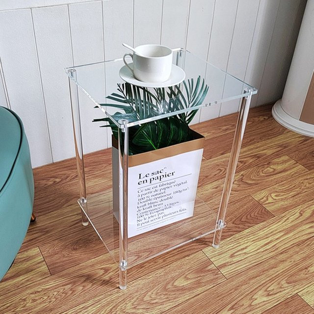 Moderner Beistelltisch aus transparentem Acryl von LIUSHADUOLA für Wohnzimmer und Home-Office - Bild 1