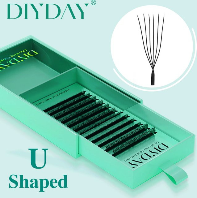 DIYDAY U-6D 6D Volumen-Wimpern, Handgefertigt, Unisex - Bild 1