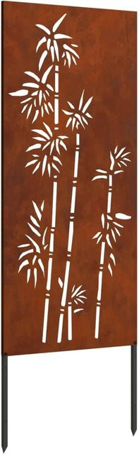 vidaXL Garten Sichtschutz Paravent aus Stahl in Rost-Optik, Farbe: Braun, B/H: 50 x 140 cm - Bild 1