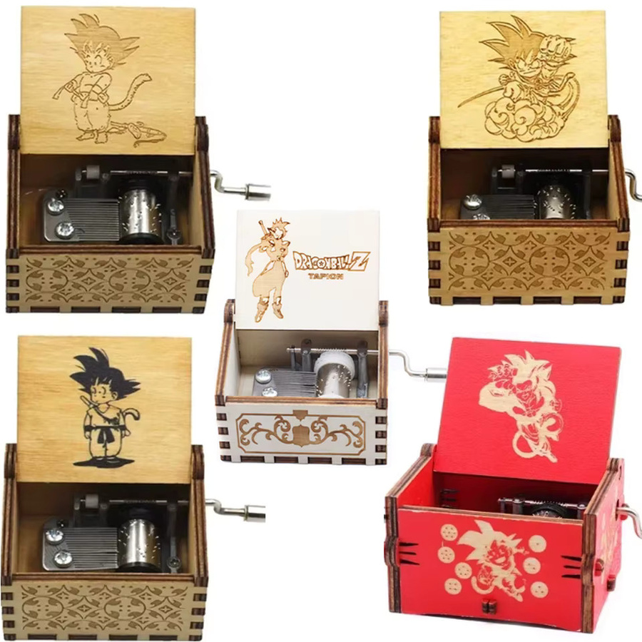 Bandai Dragon Ball, Holz-Spieluhr mit Handkurbel, 1-teiliges Set - Bild 2