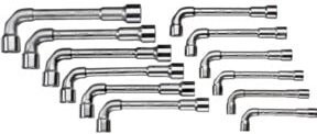 Gedore Doppelsteckschlüssel-Satz 25 PK-012, 12-teilig, 8-19 mm, silber - Bild 1