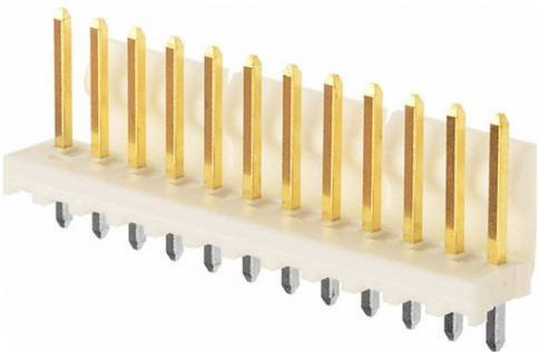 Molex Stiftleiste Standard 12-polig mit 3,96 mm Rastermaß in Gold - Bild 1
