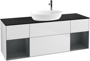 V&B Waschtischunterschrank Finion in Weiß lackiert, Breite: 160 cm, Tiefe: 50,1 cm, Höhe: 50,1 cm - Bild 1