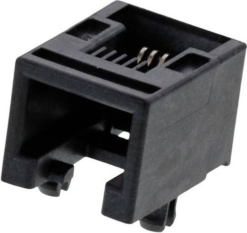 Molex Buchse LO PRO MOD JACK 955016649 Schwarz 6P4C Polzahl Sensoren - Bild 1