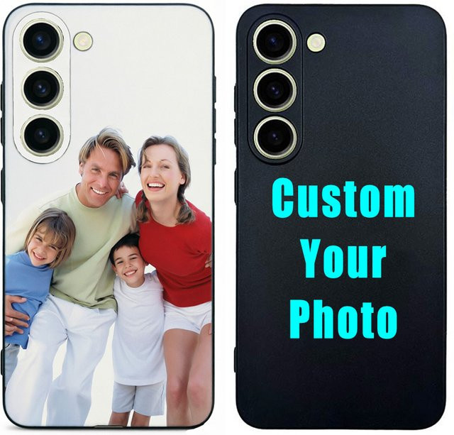 Individuelles DIY Foto-Cover für Samsung Galaxy S20 FE S21 S22 S23 S24 S25 Plus Ultra 5G in Schwarz und Multicolour - Bild 1