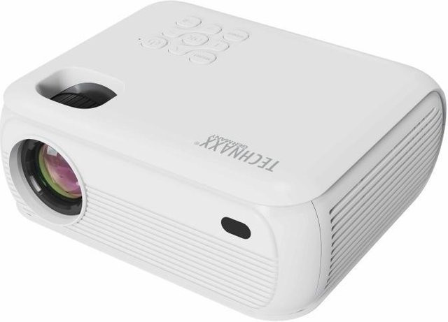Technaxx TX-332 LED Beamer 1080p Full HD WLAN Bluetooth Weiß 200 ANSI Lumen - Bild 1