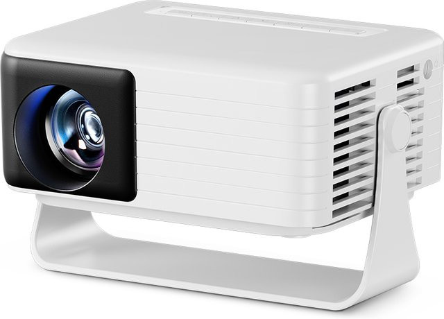 AUN Y3 Mini-Projektor Tragbares Heimkino mit 4K Full HD Unterstützung und HDMI-Anschluss in Weiß - Bild 1