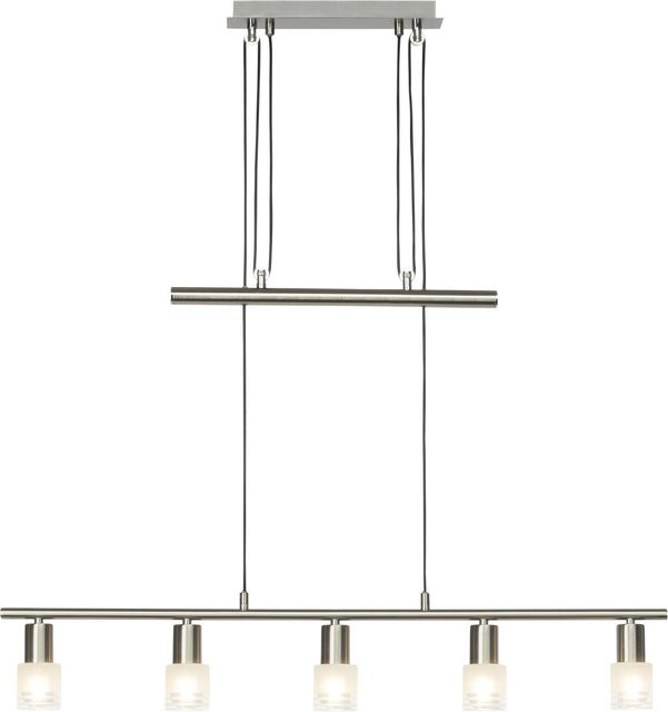 Brilliant LED-Pendelleuchte Lea 5-flammig in Chrom und Eisen mit E14 Leuchtmitteln - Bild 1