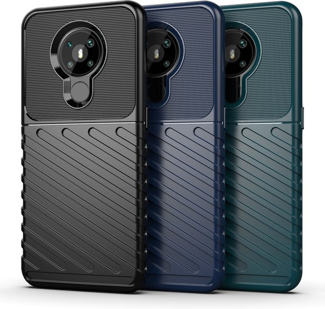 Stoßfeste Silikon-Handyhülle für Nokia 5.3 in Blau - Bild 1