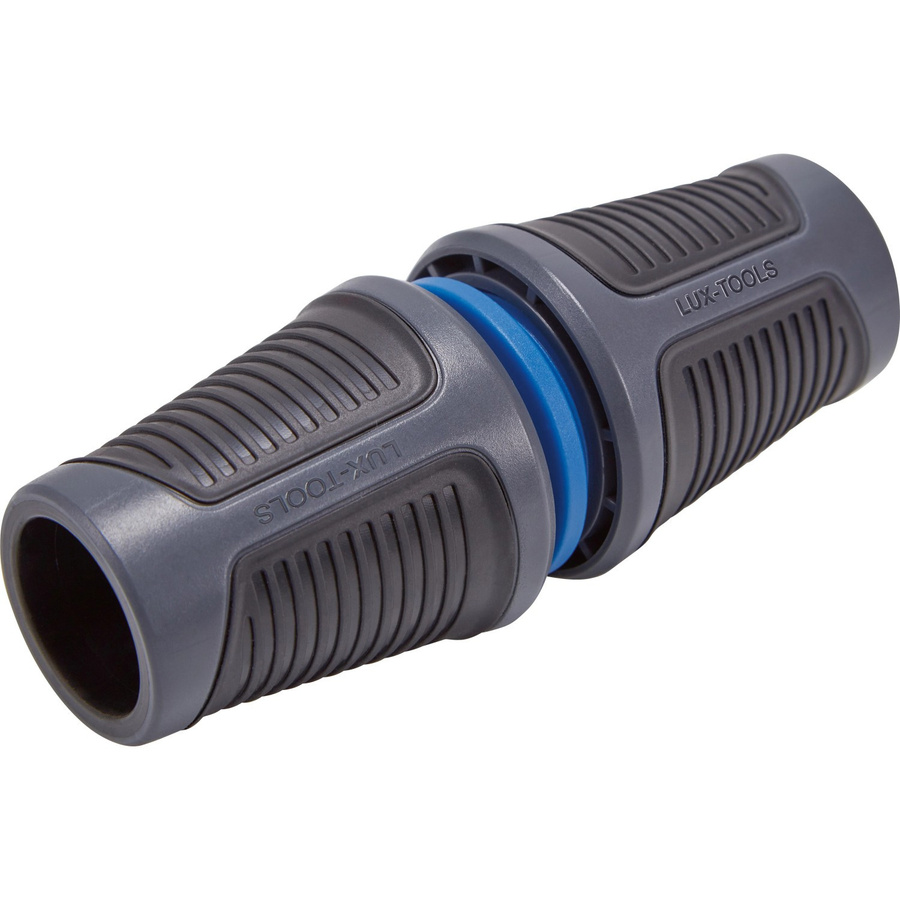 LUX-TOOLS Reparator Schlauchverbinder mit Knickschlauch, 13 mm (1/2 Zoll), Grau, Kunststoff - Bild 2