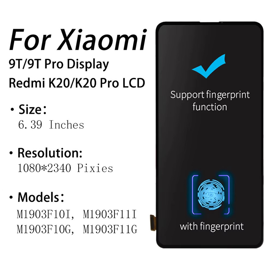 Xiaomi LCD-Display Ersatz mit 6,39 Zoll AMOLED-Touchscreen für Mi 9T und Mi9T Pro sowie Redmi K20 und K20 Pro - Bild 2