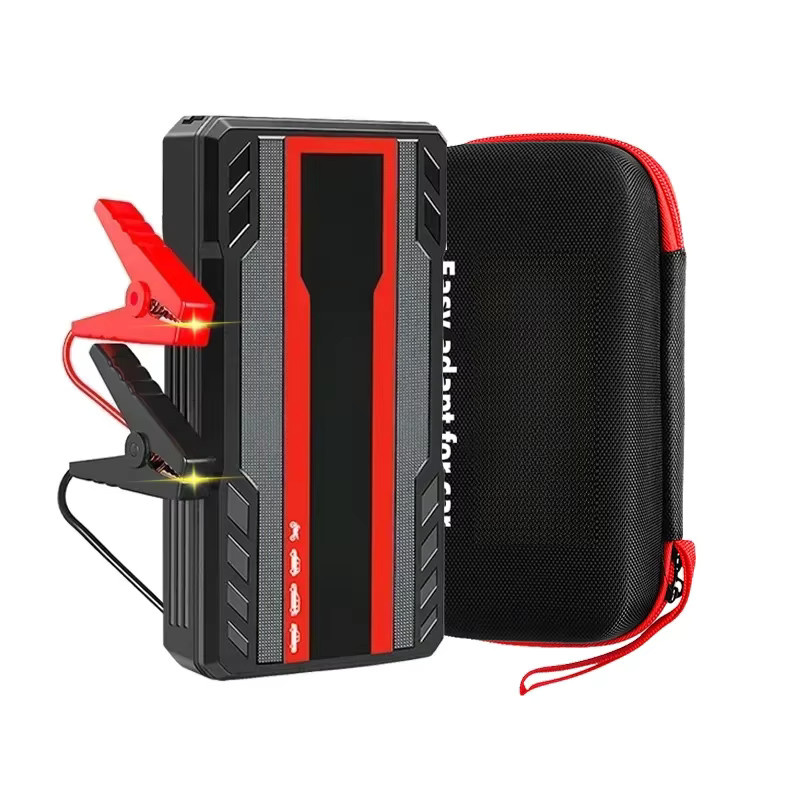 EAFC Auto Starthilfe Power Bank mit 600A 12V Batterie Booster und LED-Licht in Rot und Schwarz - Bild 6