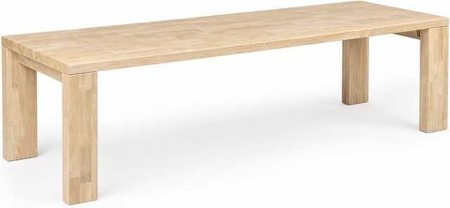 AMD Möbel Sitzbank aus massivem Rubberwood für Essbereich, Flur und Wohnraum, B/T/H: 100 x 45 x 40 cm - Bild 1