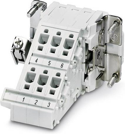 Phoenix Contact Klemmenadapter HC-B 6-A-DT-PER-F in Weiß, 5 Stück - Bild 1