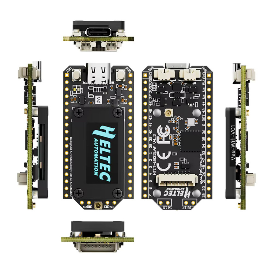 Gaqqee WiFi LoRa 32 V4 ESP32-S3R2 IoT-Entwicklungsboard mit 0,96-Zoll OLED-Bildschirm, Bluetooth und WiFi in Rot und Schwarz - Bild 2