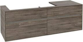 Villeroy & Boch Waschtischunterschrank Collaro in Eiche matt mit Innenschubladen, Wandmontage, B/H/T: 160 x 50 x 54,8 cm - Bild 1