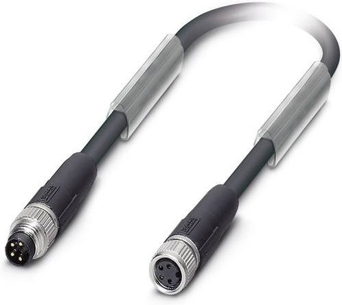 Phoenix Contact Sensor-Aktor-Datensteckverbinder M8 Stecker gerade Buchse gerade Schwarz 0,50 m 4-polig - Bild 1
