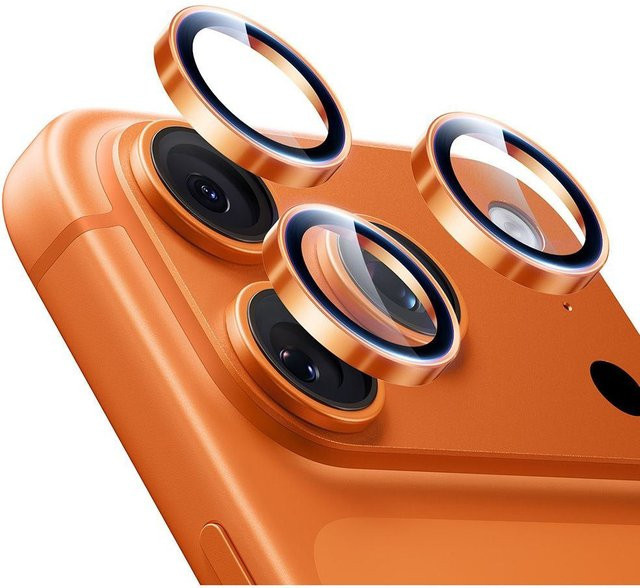 ESR Armorite Schutzfolie aus gehärtetem Glas für die Rückkamera des Apple iPhone 14 Pro, Orange - Bild 1