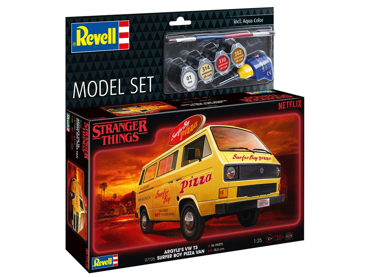 Revell Stranger Things VW T3 Bus Surfer Boy, Modellset, 1:25, ab 10 Jahren - Bild 2