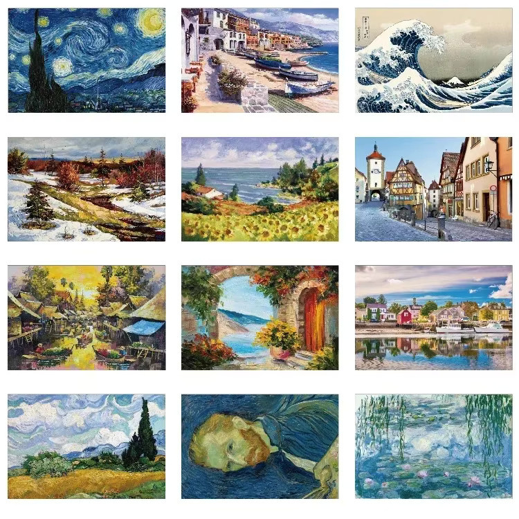 MaxRenard Mini-Puzzle Berühmtes Ölgemälde Van Gogh, 1000 Teile - Bild 1