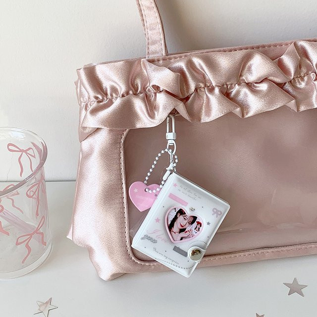 Cartoon Kpop Fotokartenhalter Fotoalbum für 2/3 Zoll Karten in Macaron-Farben aus Kunststoff - Bild 1