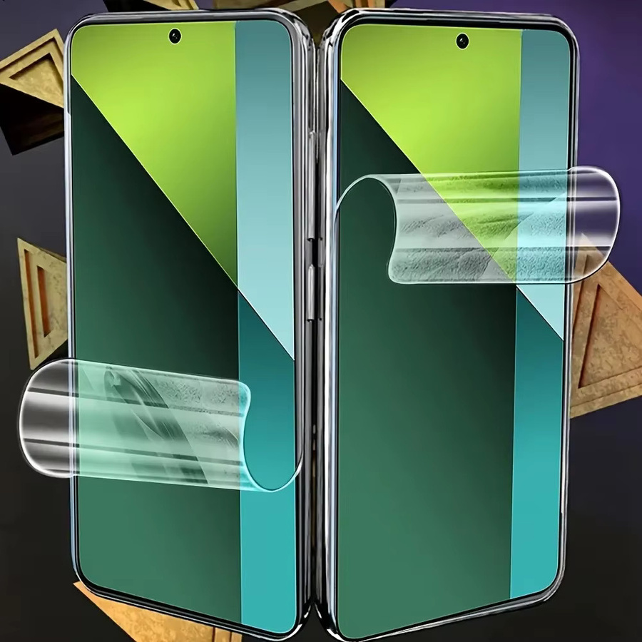 4er-Pack Xiaomi Ultra HD Hydrogel Displayschutzfolien für Redmi Note 14 13 12 Pro 14S 12S 11S 14R 14C 13C 12C 10A 9A in Transparent - Bild 4