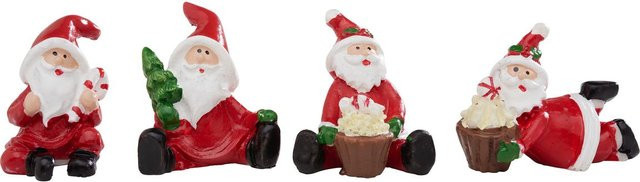 VBS Mini Santa Claas Weihnachtsfigur in Rot aus Polyresin - Bild 1