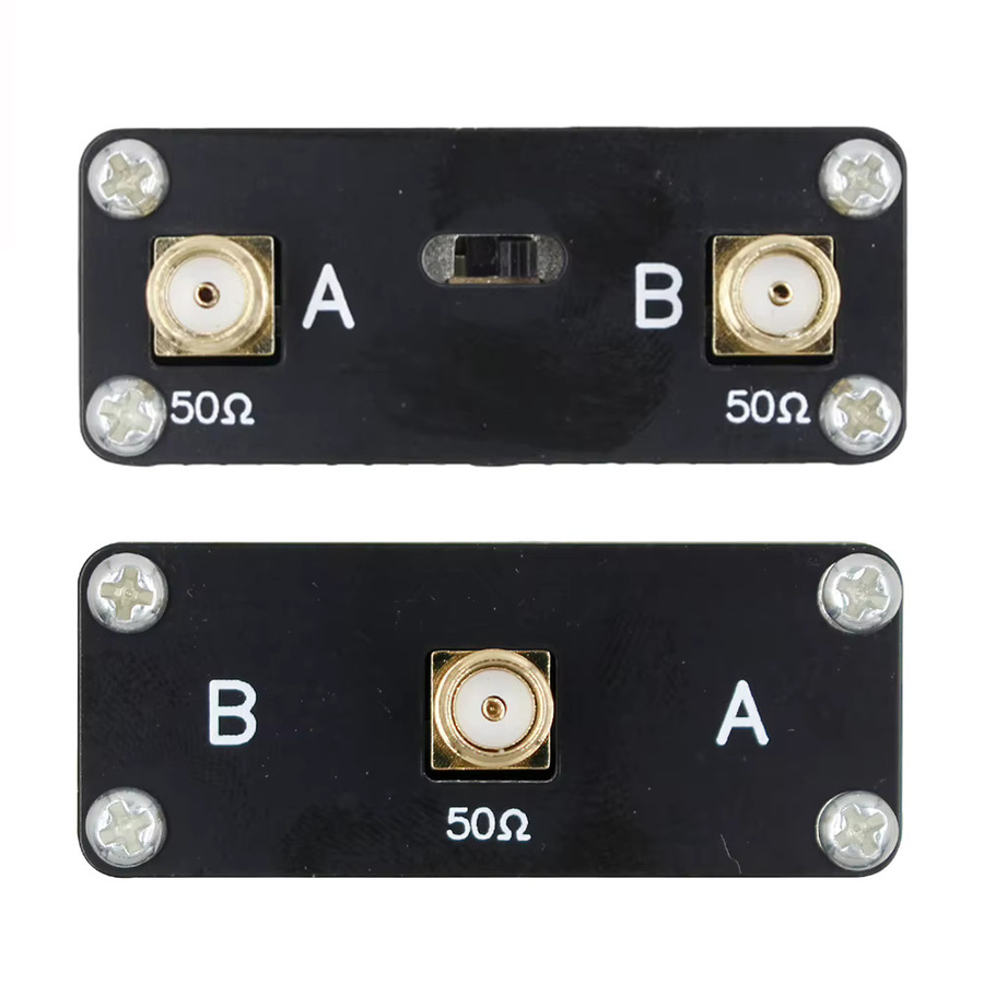 ALLOET 1-zu-2 RF-Schalter aus Aluminiumlegierung für SDR-Transceiver, 10W, DC-500MHz, Schwarz - Bild 5