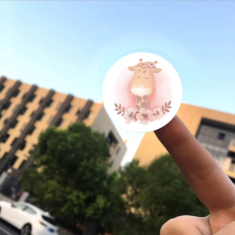 Belohnungsaufkleber für Kinder und Schüler mit Tiermotiven, 100 Stück, Durchmesser: 2,5 cm, Mehrfarbig - Bild 2