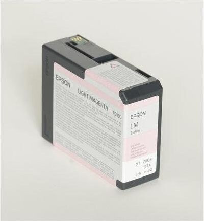 Epson T5806 Druckerpatrone in Hellmagenta für Stylus 3800, 3800 Pro und 3880 - Bild 1