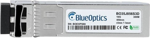 BlueOptics SFP+ Transceiver für Multimode 10 Gigabit Highspeed Datenübertragungen, kompatibel mit Forcepoint MOD-SFP-10G-SR, Farbe: Silber - Bild 1