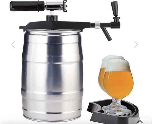 ich-zapfe Profi Tap Zapfanlage mit CO2 Automatik für 5 Liter Partyfass in Silver - Bild 1