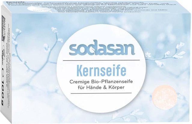 Sodasan Pflanzenölseife Creme, Kernseife, 100 g, Unisex - Bild 1