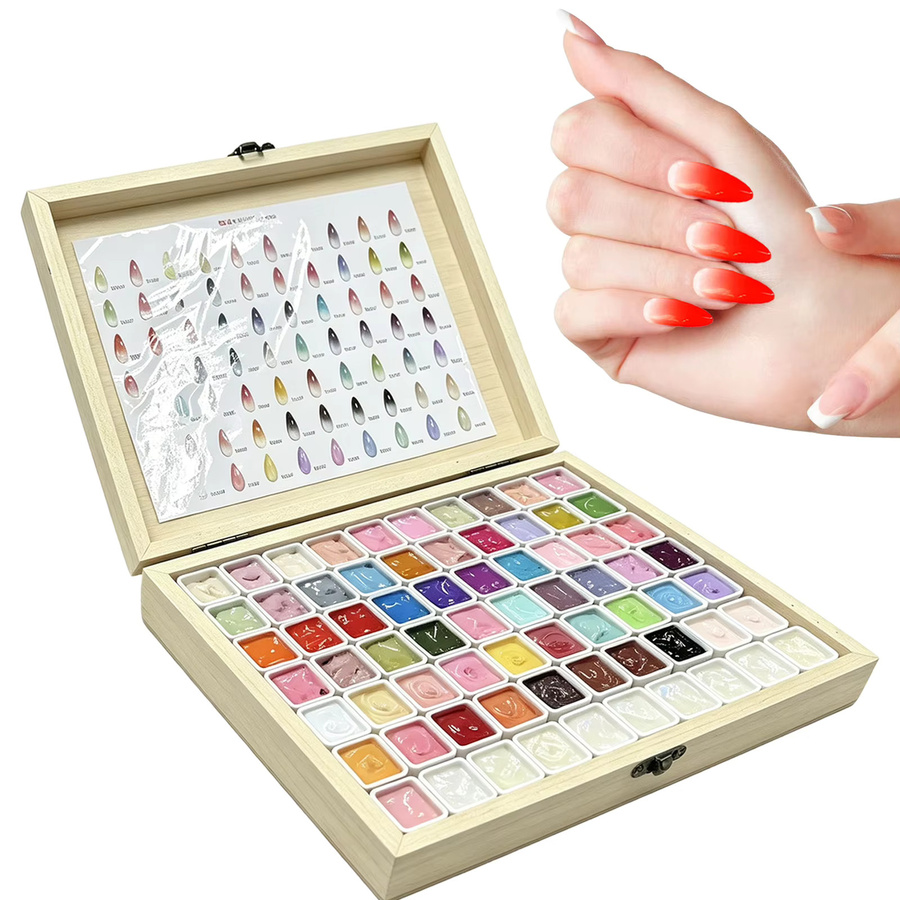 Disaar Nagelgel Maniküre-Kunstpalette, 70 Farben, Damen - Bild 2