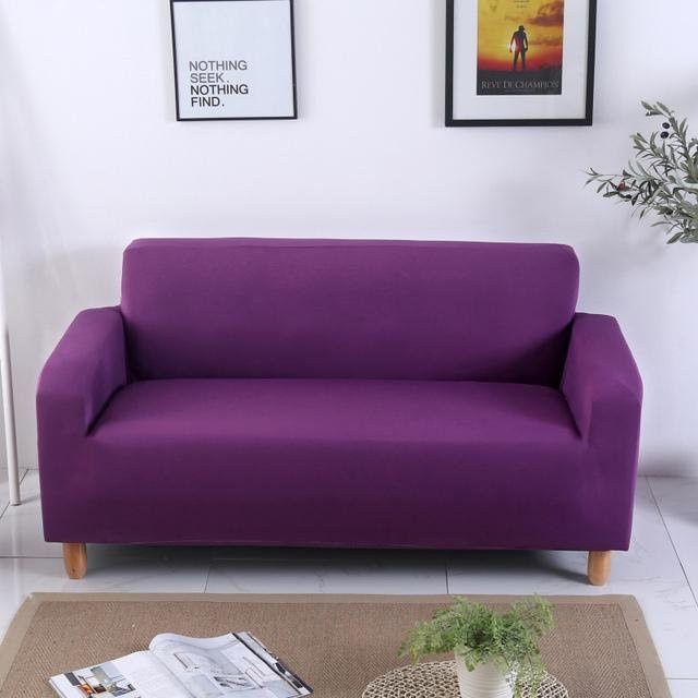 Housmife Elastischer Sofabezug in Lila, Eng anliegender All-Inclusive Eckbezug für 1 Sitzplatz, Breite: 90-140 cm - Bild 1