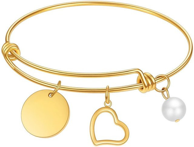 Wucifang Jewelry Armband, Titanstahl, Roségold, Damen - Bild 1