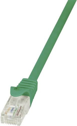 LogiLink CP2055U RJ45 Netzwerkkabel CAT 6 U/UTP Patchkabel, Farbe: Grün, Länge: 2,00 m - Bild 1