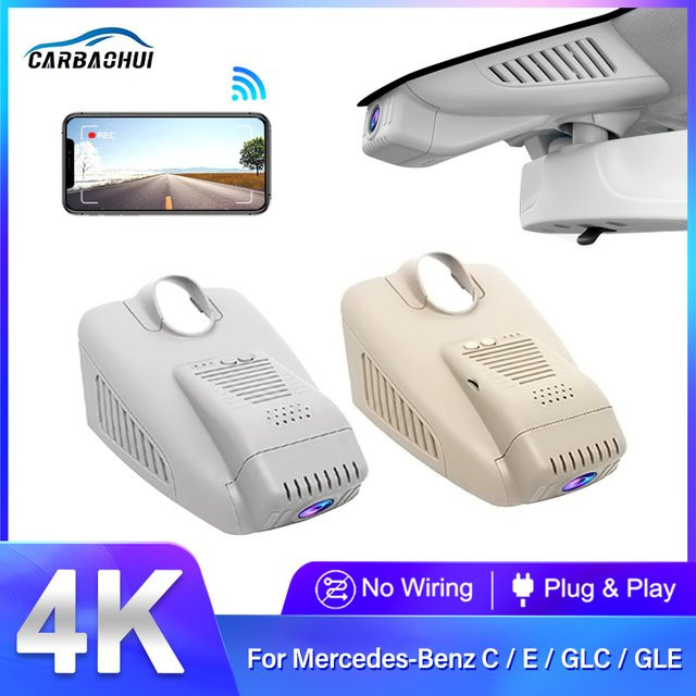 CARBAOHUI 4K UHD Dashcam mit WLAN für Mercedes-Benz C-Klasse W205, GLC X253, E-Klasse W213 und weitere Modelle - Bild 1