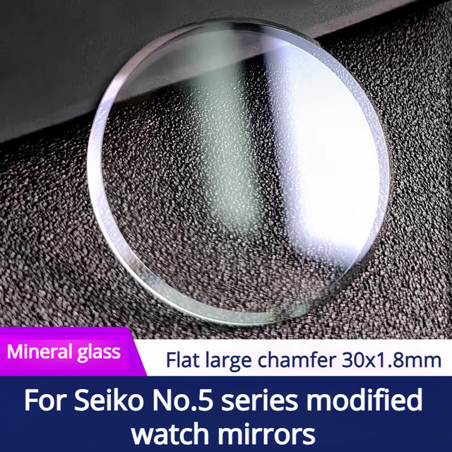 Uhrenersatzteil Mineralglas, 30x1,8mm, für Seiko Nr. 5 Serie - Bild 1